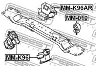 MM-010 - Poduszka silnika FEBEST /tył/ MITSUBISHI PAJERO 91-04
