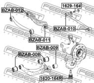 1620-164R - Sworzeń wahacza FEBEST /tył dolny/ DB ML 164 04-11