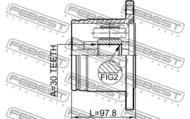 0211-R51R - Przegub nap.FEBEST /wew. / NISSAN PATHFINDER 05-13