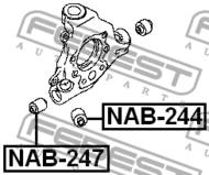 NAB-247 - Tuleja zwrotnicy FEBEST /tył/ NISSAN MURANO 07-14