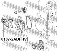 0187-2ADFHV - Rolka napinacza FEBEST TOYOTA RAV4 05-13