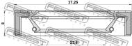 95GAY-25370808R - Uszczelniacz FEBEST /simmering/ /półoś/ 25X37X8 TOYOTA CARINA 92-97