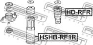 HD-RFR - Odbój amortyzatora FEBEST /tył/ HONDA ACCORD 98-02