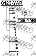 0123-YAR - Łącznik stabilizatora FEBEST /przód/ TOYOTA YARIS 99-05