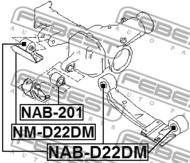 NAB-201 - Tuleja dyferencjału FEBEST /przód/ NISSAN KING CAB 98-04