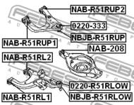 NAB-208 - Tuleja wahacza FEBEST NISSAN PATHFINDER R51 05- /tylnego-dolnego-wewnętrzna/ INFI