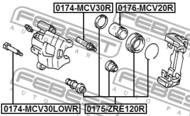 0174-MCV30R - Prowadnica zacisku hamulcowego FEBEST /tył/ TOYOTA CAMRY 01-06