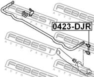 0423-DJR - Łącznik stabilizatora FEBEST /tył/ MITSUBISHI GALANT 06-12