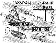 0322-RA6 - Drążek kierowniczy FEBEST HONDA ODYSSEY 99-03