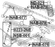 ND-021 - Odbój amortyzatora FEBEST /tył/ NISSAN TERRANO/PATHFINDER 95-03