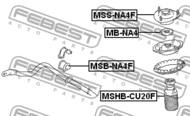 MSS-NA4F - Poduszka amortyzatora FEBEST /przód/ MITSUBISHI GRANDIS 03-09