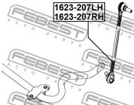 1623-207RH - Łącznik stabilizatora FEBEST /przód P/ DB C 06-14