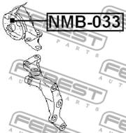 NMB-033 - Poduszka silnika FEBEST /P/ NISSAN SUNNY/ALMERA 95-00