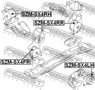 SZM-SX4FR - Poduszka silnika FEBEST /przód/ SUZUKI SX4 06-13