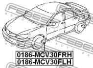 0186-MCV30FLH - Reperaturka błotnika FEBEST /przód L/ TOYOTA CAMRY 01-06