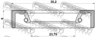 95FBY-26380808X - Uszczelniacz FEBEST /simmering/ /półoś/ 26X38X8 SUZUKI JIMNY 98-