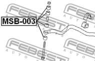 MSB-003 - Poduszka stabilizatora FEBEST /przód/ /do łącznika/ MITSUBISHI LANCER 00-09