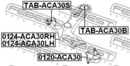 TAB-ACA30S - Tuleja wahacza FEBEST /przód/ TOYOTA RAV4 05-13
