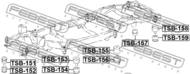 TSB-152 - Tuleja belki FEBEST TOYOTA LAND CRUISER 200 -07