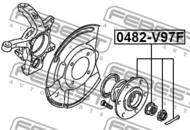 0482-V97F - Łożysko koła -piasta FEBEST /przód/ MITSUBISHI PAJERO/MONTERO 06-