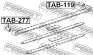 TAB-277 - Tuleja resora FEBEST /tył/ TOYOTA HIACE/REGIUSACE 89-04