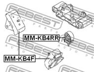 MM-KB4RR - Poduszka silnika FEBEST /tył/ MITSUBISHI PAJERO/MONTERO SPORT/CHALLENGER 08-