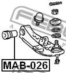 MAB-026 - Tuleja wahacza FEBEST /przód/ MITSUBISHI L300 86-13