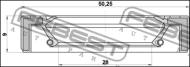 95GAY-30500909R - Uszczelniacz FEBEST /simmering/ /półoś/ 30X50X9 SUBARU IMPREZA 00-07