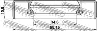 95GDS-36551111X - Uszczelniacz FEBEST /simmering/ /półoś/ 36X55X10.9 NISSAN TERRANO/PATHFINDER 95-03