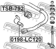TSB-792 - Poduszka stabilizatora FEBEST /tył/ 21 TOYOTA LAND CRUISER PRADO 120 02-09