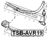 TSB-AVR19 - Poduszka stabilizatora FEBEST /tył/ 19 TOYOTA AVENSIS 03-08