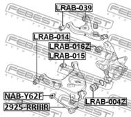 LRAB-016Z - Tuleja zwrotnicy FEBEST /tył/ LAND ROVER RANGE ROVER 02-12