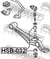 HSB-032 - Poduszka stabilizatora FEBEST /przód/ 13 HONDA ODYSSEY 94-99