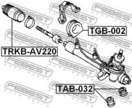 TRKB-AV220 - Osłona przekładni układu kierowniczego FEBEST TOYOTA AVENSIS 97-03