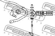 TSB-809 - Poduszka stabilizatora FEBEST /przód/ /do łącznika/ TOYOTA LAND CRUISER PRADO 120 02-09