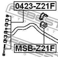 MSB-Z21F - Poduszka stabilizatora FEBEST /przód/ 25 MITSUBISHI COLT 02-12