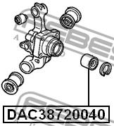 DAC38720040 - Łożysko koła -zestaw FEBEST /tył/ 38X72X 40 HONDA ACCORD 98-02