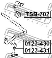 TSB-702 - Poduszka stabilizatora FEBEST /przód/ 20 TOYOTA CARINA 92-97