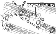 0174-ACV40UR - Prowadnica zacisku hamulcowego FEBEST /tył/ TOYOTA RAV4 05-13