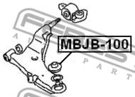 MBJB-100 - Osłona sworznia wahacza FEBEST MITSUBISHI DIAMANTE 90-94