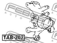 TAB-262 - Tuleja zwrotnicy FEBEST /tył/ TOYOTA COROLLA 95-00