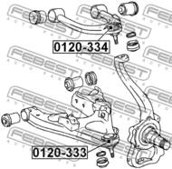 0120-334 - Sworzeń wahacza FEBEST /przód górny/ TOYOTA LAND CRUISER PRADO 120 02-09