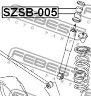 SZSB-005 - Tuleja amortyzatora FEBEST /tył/ SUZUKI GRAND VITARA/ESCUDO 98-06