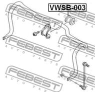 VWSB-003 - Poduszka stabilizatora FEBEST /przód/ 21 VAG TRANSPORTER/MULTIVAN T5 03-15