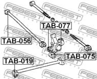 TAB-019 - Tuleja wahacza FEBEST /tył/ TOYOTA AVENSIS 97-03 /wzdłużny/