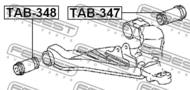 TAB-348 - Tuleja wahacza FEBEST /przód dolny/ TOYOTA DYNA/TOYOACE 01-11