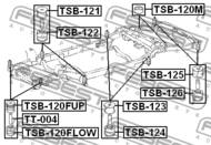 TSB-125 - Tuleja belki FEBEST TOYOTA LAND CRUISER PRADO 120 02-09