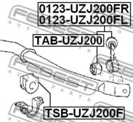 0123-UZJ200FR - Łącznik stabilizatora FEBEST /przód P/ TOYOTA LAND CRUISER 200 -07