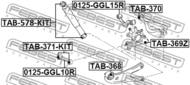 TAB-369Z - Tuleja zwrotnicy FEBEST /tył/ TOYOTA HIGHLANDER/KLUGER 13-