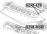 SZSB-WGR - Poduszka stabilizatora FEBEST /przód/ SUZUKI WAGON R+ 04-08/IGNIS